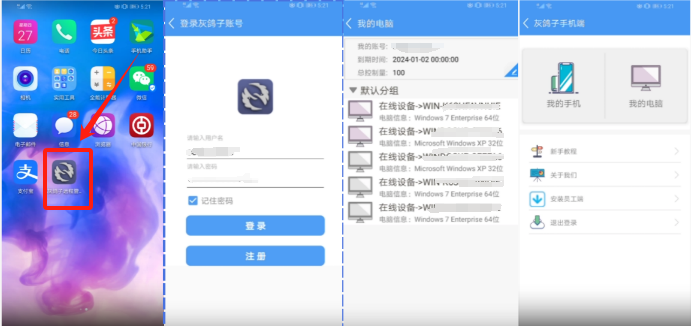 灰鴿子、向日葵、To desk、Team Viewer、Anydesk